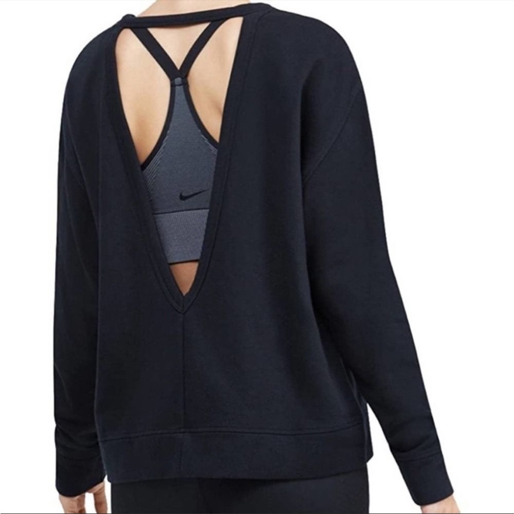 Nike Dri-Fit Open Back Sweatshirt Size M